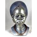 Casper Darare - Zulu Female - Posthumous Cold Casting - Magnificent large sculpture!! Bid now!