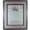 Caledonian Insurance Company Certificate - 1895 - A beautiful historical document - Bid now!