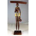 HR Mbhele Carving - Traditional Woman - Straw Mat - Lovely Display Piece!! Low price!!- Bid now!!