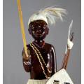HR Mbhele Carving - Traditional Warrior - Lovely Display Piece!! Low price!!- Bid now!!