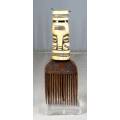 African Comb With Carved Bone Handle on Stand - Lovely Display Piece!! Low price!!- Bid now!!