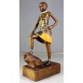HR Mbhele - Woman With Foot on Rock - Lovely Display Piece!! Low price!!- Bid now!!