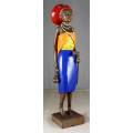 HR Mbhele - Woman With Baby holding hoe - Lovely Display Piece!! Low price!!- Bid now!!