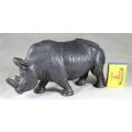 MR Mbhele - Cast Metal Rhino - Lovely Display Piece!! Low price!!- Bid now!!