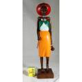 HR Mbhele- Mother and Child Carrying Water Bottle -Lovely Display Piece!! Low price!!- Bid now!!