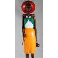 HR Mbhele- Mother and Child Carrying Water Bottle -Lovely Display Piece!! Low price!!- Bid now!!