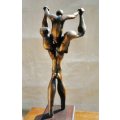 Maureen Quin - Father and Son - A magnificent bronze sculpture!! Investment art!!