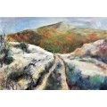 Dorothy Vivian du Plessis - Bush Track - Abstract landscape - Stunning art!! - Bid now!