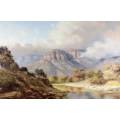 Thomas Hacking - River with clouded mountains - Stunning!! - Bid now!