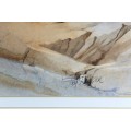 Joey Kruger - Sable Antelope on rocky outcrop - Beautiful art! - Bid now!