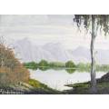 Fordelman - Lake scene - A beauty! - Low price, bid now!