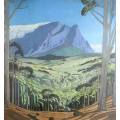 Pierneef - Station Panel - Tafelberg - Iconic scene - A beautiful print!! Bid now!