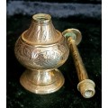 Exotic Indian decor - Antique Perfume Bottle - Rose Water Sprinkler Bottle 