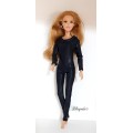 Catsuit for Barbie dolls - sparklinkg colors