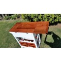 Universal kitchen island/ utility stand rosewood and pine !!!@@@!!!