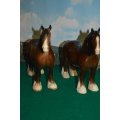 A beautiful pair of Beswick `Shire horses` mod 818 REDUCED