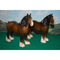 A beautiful pair of Beswick `Shire horses` mod 818 REDUCED