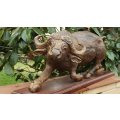 SPECIAL ### Justice Ncube large from the 80`s ironwood carved buffalo of rosewood base