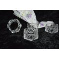 set of 4 chrystal serviette rings beautiflull
