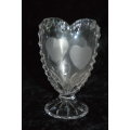 very cute 13cm heart vase chrystal