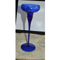 Tall dark blue bud vase 24.5cm