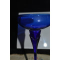 Tall dark blue bud vase 24.5cm