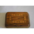 beautiful wood and inlayed vintage coin purse