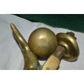 Brass WW2 fish door knocker complete  REDUCED FOR THE WEEK END
