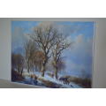 giclee print on canvase Winter scene