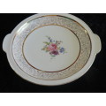 PLATTER ALKA BAVARIA STAMPED WITH GOLD PATTERN AND RIM 29.5 CM
