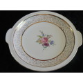 PLATTER ALKA BAVARIA STAMPED WITH GOLD PATTERN AND RIM 29.5 CM