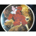 EDWARDIAN THE RED BOY COLLECTABLE PLATE 20.5 CM AND GOLD RIM