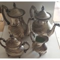 Vintage Silverplated 4 piece Coffee and Tea set. REDUCED