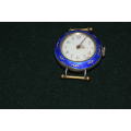 925 silver and Guilloche Enamel vintage ladies watch
