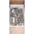 Aprox 30kg of various antique  pewter items