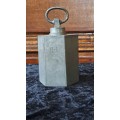 late 1800`s hexagon screw top pewter bottle RARE