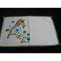 HAND PAINTED TRAY CLOTH