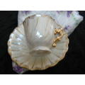 DUO WITH MOTHER OF PEARL CUP AND SOUCER