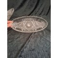 2x stunning vintage glass dishes no chip or cracks