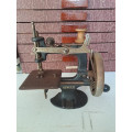 Vintage miniature singer sewing machine working