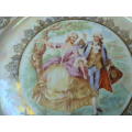PLATTER PORCELAIN IMPERIAL HAND DECORATED WITH MOTHER OF PEARL EFFECT