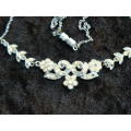 SILVER TONED NECKLACE VERY DETAILED AND FINE