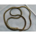 GOLD TONED CHAIN LOVELY PATTERN 52 CM LONG