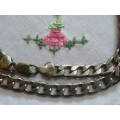 SILVER TONED CHAIN NICE PATTERN 55 CM LONG