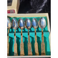 Novalux plate Royal Duton silver wares cake forks and spoons