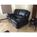 Reclining Lounge Suite 3-Piece ( Genuine Leather )