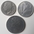Small collection of Italy coins
