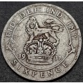 1911 Great Britain 6d (Sixpence)