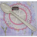 VINTAGE : Cream/White Enamel Spoon (Large)