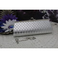 NEW : Clutch Bag (evening handbag) - Silver